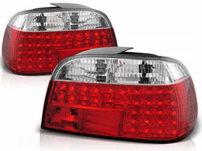 LED Rückleuchten rot weiß für BMW E38 94-01, Tuning Heckleuchten Set