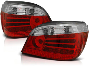 LED Rückleuchten rot weiß für BMW E60 03-07, Tuning Rücklichter Set