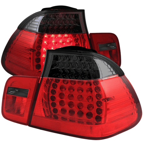 leuchten rot schwarz mit getönten Elementen für sportlichen Look für BMW E46 LED Rück