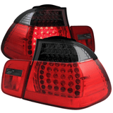 leuchten rot schwarz mit getönten Lichtern für sportliches Tuning für BMW E46 LED Rück