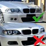 Scheinwerfer mit Klarglas und LED-Standlicht, passend für Limousine und Touring für BMW E46