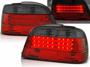 LED Rückleuchten rot für BMW E38, Set, rot leuchtend, Tuning Zubehör