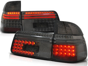 leuchten rauchig mit roten Leuchten, Set für 1997-08.2000 für BMW E39 Touring LED Rück