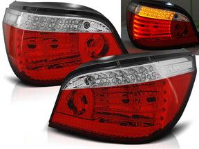 leuchten rot weiß Set, Tuning Rücklichter für 2003-2007 Modelle für BMW E60 LED Rück