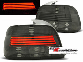 LED Rückleuchten Set für BMW E39 09.2000-06.2003 rauch, mit roten Streifen