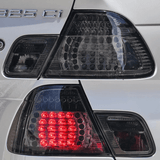 leuchten schwarz mit roten Leuchten für Coupé Cabrio für BMW 3er E46 LED Rück