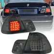 leuchten Set rauch getönt mit roten Leuchten für BMW E46 Coupe LED Rück