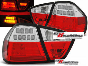 LED Lightbar Rückleuchten für BMW E90, rote Rücklichter mit LED-Technik