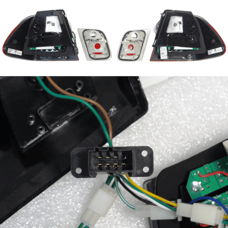 Rückleuchten für BMW E46 Coupe Cabrio mit Anschlusskabel und Stecker, LED-Technologie