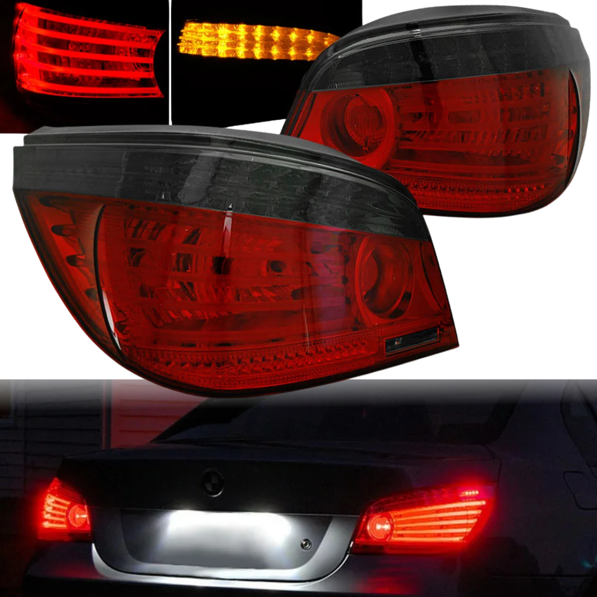 LED Rückleuchten Set rot matt für BMW E60 07.2003-2007