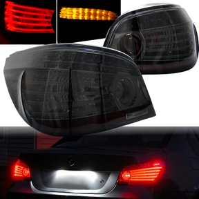 leuchten Set rauchig getönt, mit roten und gelben Leuchten, für Modelle 07.2003-2007 für BMW E60 LED Rück