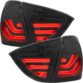 LED LightBar Rückleuchten Set für BMW E91 2005-2008 mit roten Leuchtstreifen