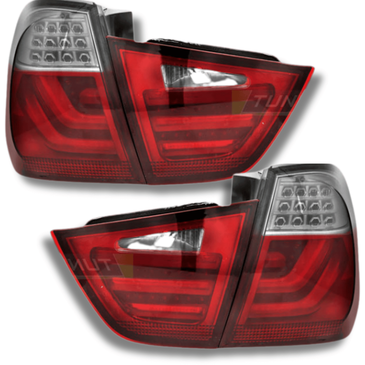 LED Lightbar Rückleuchten Set rot weiß für BMW 3er E91 Touring 2009-2011