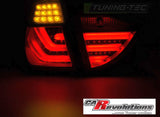 LED Lightbar Rückleuchten Set rot matt für BMW E91 2009-2011