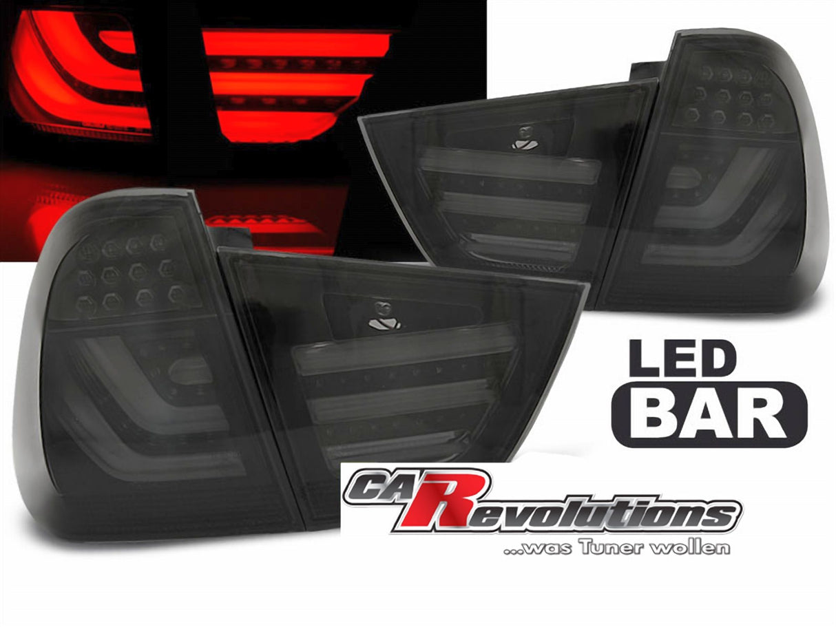 LED LightBar Rückleuchten Set smoke für BMW 3er E91 LCI Touring 2009-2011