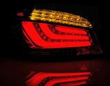 LED Lightbar Rückleuchten Set rot matt für BMW E60 07.2003-02.2007