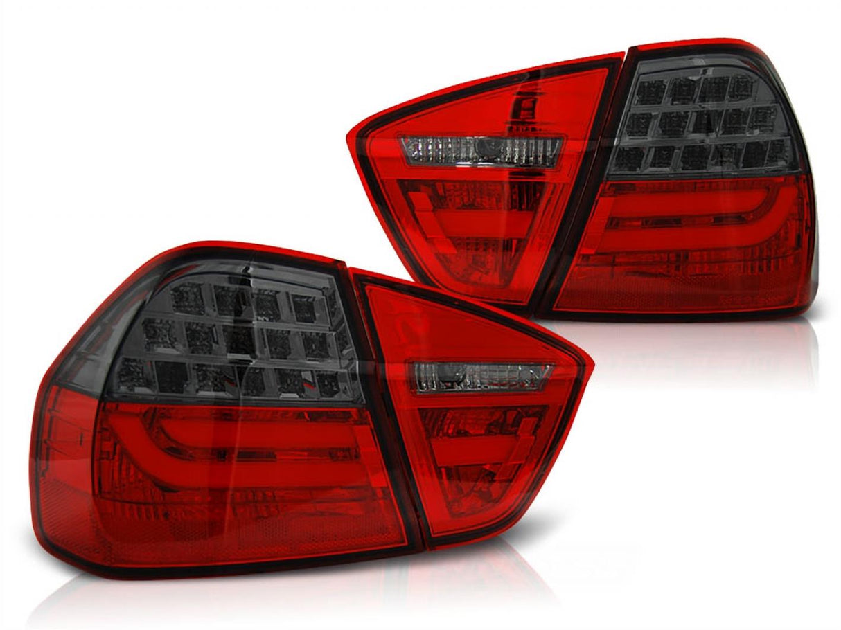 LED Lightbar Rückleuchten Set rot matt für BMW E90 03.2005-08.2008