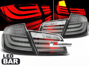leuchten Set grau, Rücklichter mit roten Lichtbändern für BMW 5er F10 LED LightBar Rück