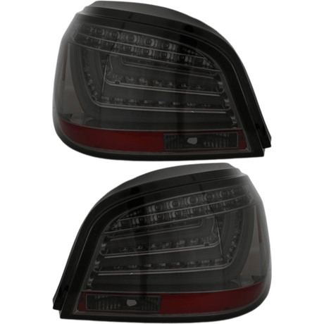 Schwarze LED Rückleuchten für BMW 3er E90 E91 mit dynamischem Blinker