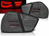 leuchten smoked mit roten Akzenten für sportlichen Look für BMW E90 E91 LED Rück