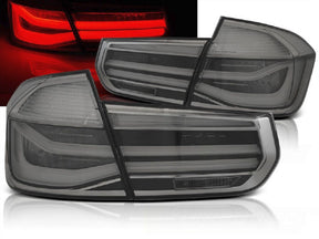 leuchten mit Light Bar und Blinker, 2011-2015 Tuning für BMW F30 Limo smoke LED Rück
