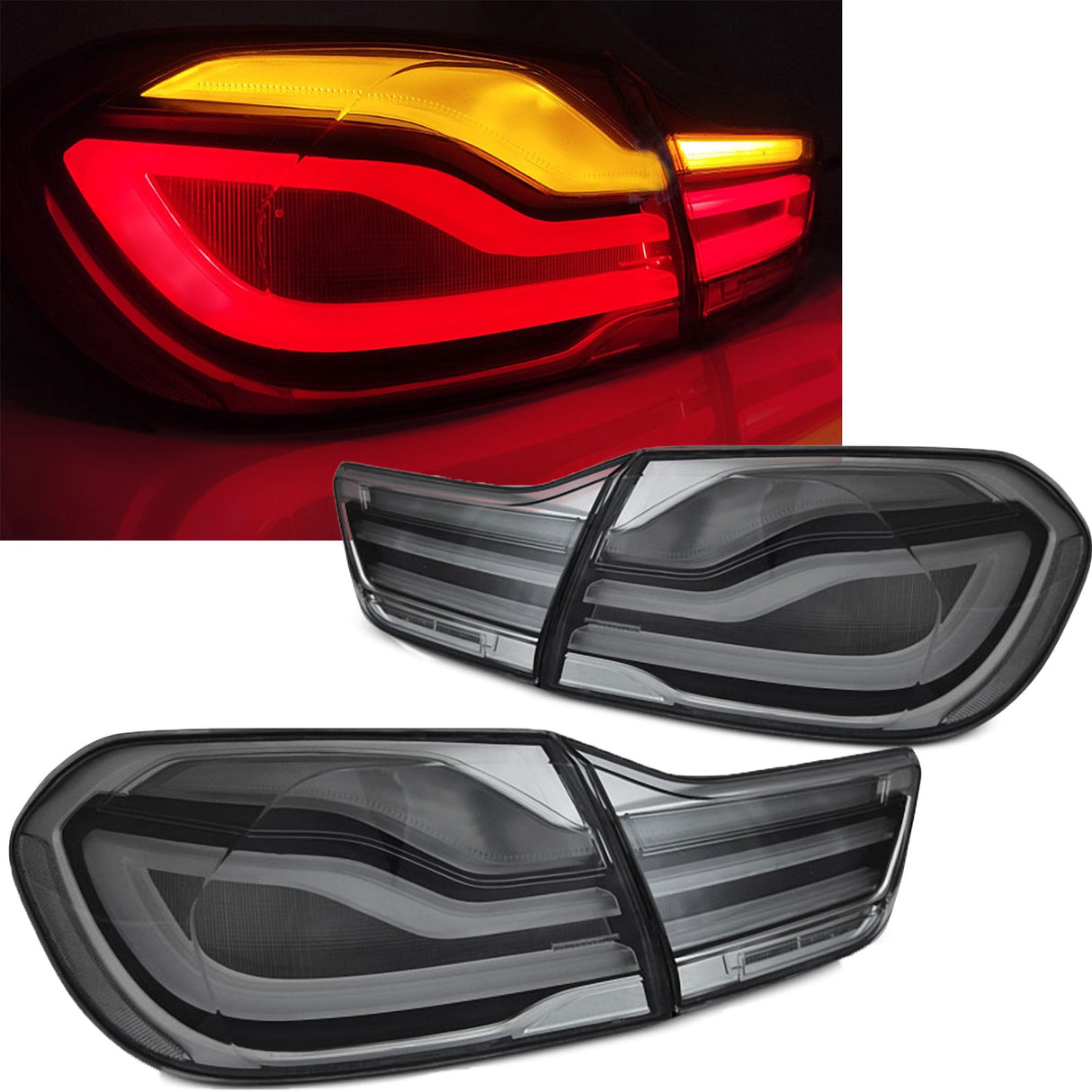 LED LightBar Rückleuchten Set smoke für BMW 4er F32 F33 F36  2013-2016