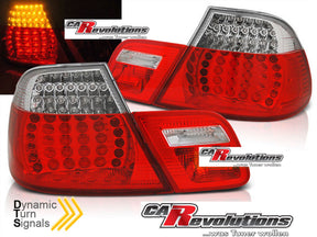 LED dynamische Blinker Rückleuchten in rot für BMW E46 04.1999-03.2003 COUPE - CR Tuning