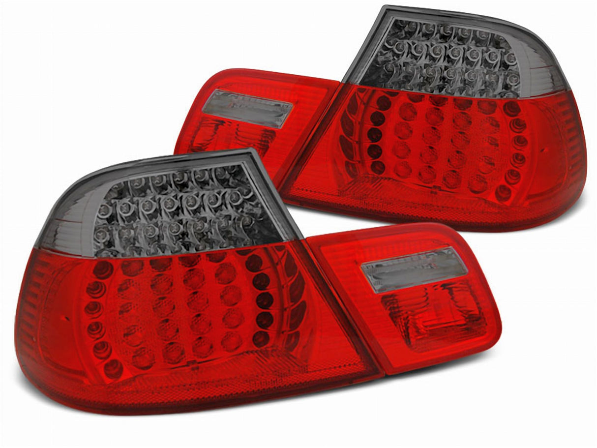 Dynamische LED Rückleuchten rot matt für BMW E46 04.1999-03.2003 COUPE