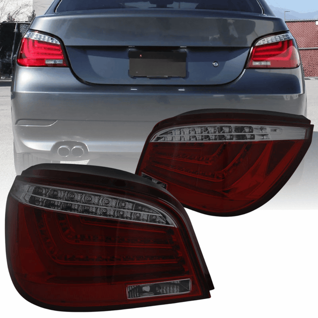 LED Lightbar Rückleuchten Set rot getönt für BMW E60 LCI 2007-2010, Rücklichter
