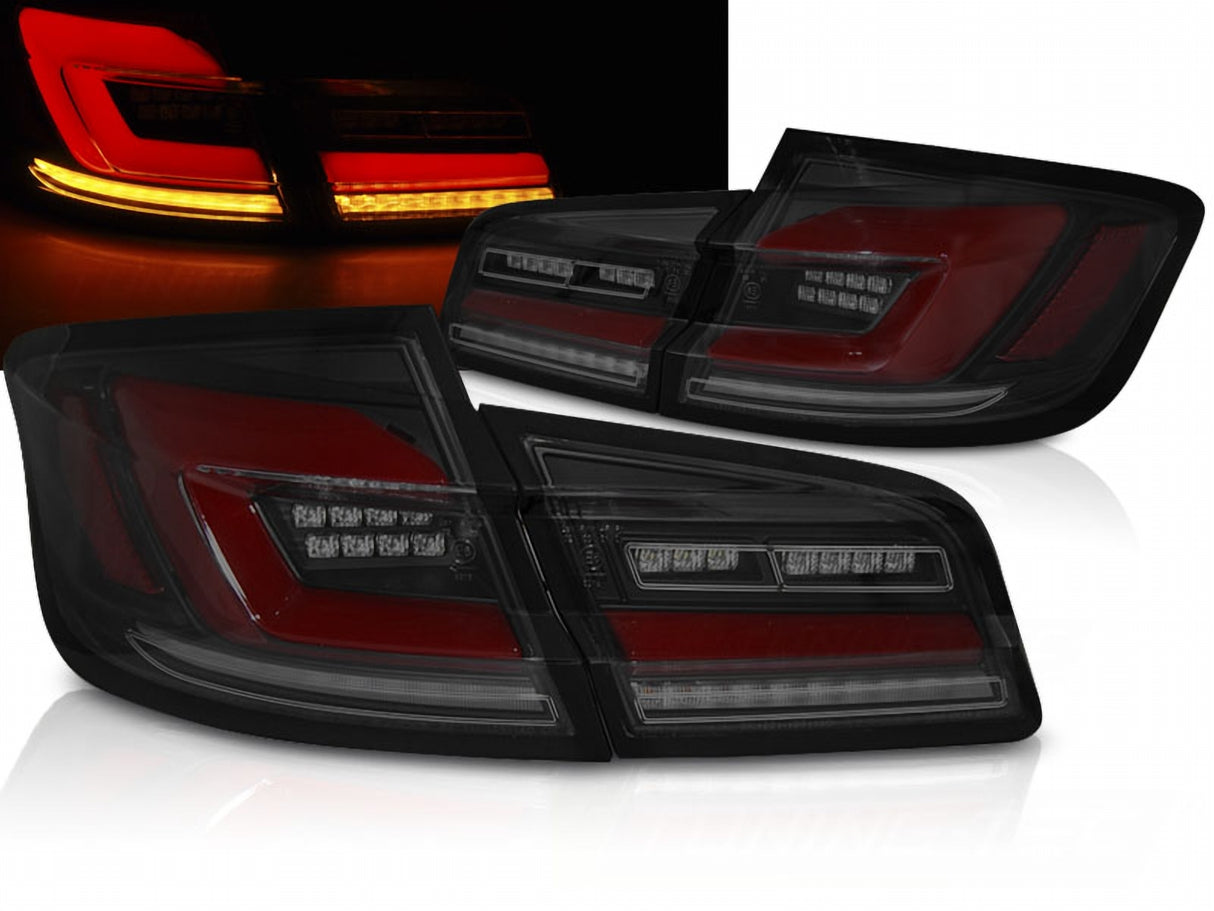 Dynamische LED Rückleuchten Set für BMW 5er F10 2010-2016 Limo schwarz Smoke
