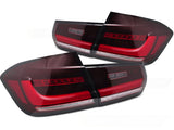 Dynamische Voll LED Rückleuchten rot für BMW F30 Limousine 2011-2015