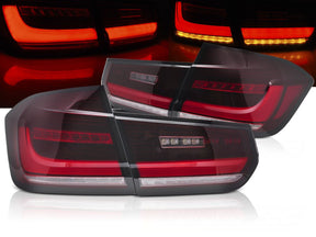 Dynamische Voll LED Rückleuchten rot für BMW F30 Limousine 2011-2015, LED Tuning Rücklichter