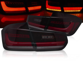 Dynamische Voll LED Rückleuchten rot smoke für BMW F30 Limousine 2011-2015