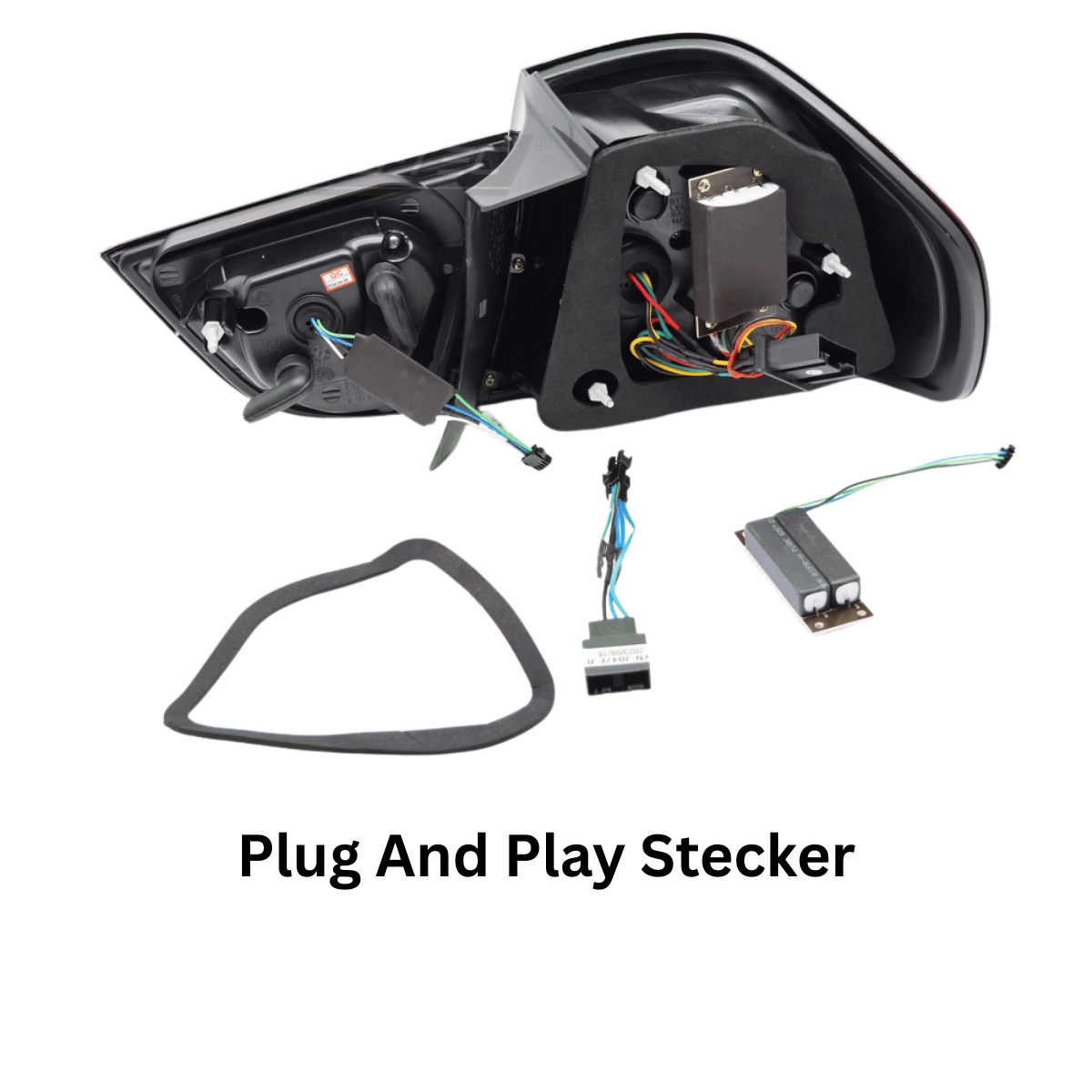 Voll LED LightBar Rückleuchten Set Schwarz für BMW 3er E90 LCI Limousine 2009-2011 Dynamische Blinker