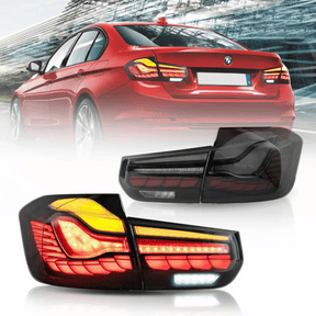 Voll OLED Rückleuchten Set Smoke BMW 3er F30 2011-2018 Limousine Welcome Light