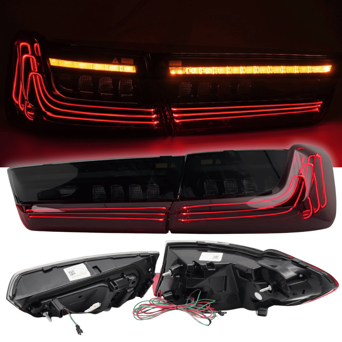 Voll LED Laser Rückleuchten Set in Rot für BMW 3er G20 2019–2022