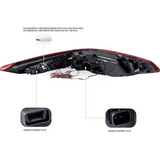 Voll OLED Rückleuchten Set Rot für BMW 4er G22 Coupe G23 Cabrio ab 2020 mit Welcome Light & dynamischen Blinkern