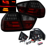LED Rückleuchten Set Rot Smoke Schwarz für BMW 3er E90 Limousine (03/2005–08/2008)