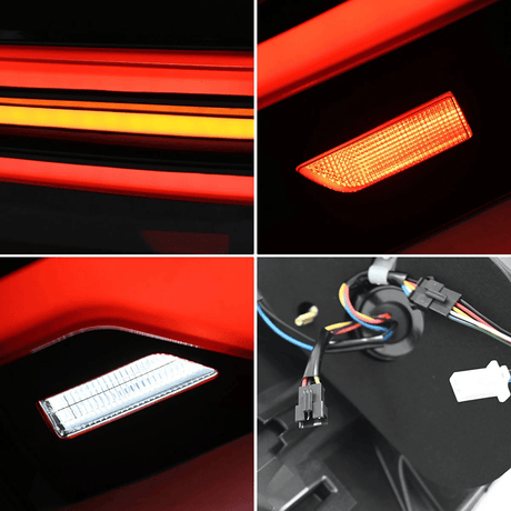 Voll LED Rückleuchten Set Schwarz für BMW X5 E70 LCI 2010-2013 mit Dynamischem Blinker