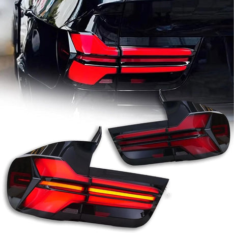 Voll LED Rückleuchten Set Schwarz für BMW X5 E70 LCI 2010-2013 mit Dynamischem Blinker