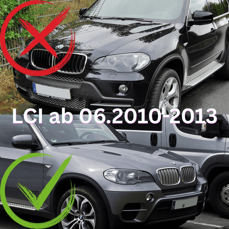 Voll LED Rückleuchten Set Schwarz für BMW X5 E70 LCI 2010-2013 mit Dynamischem Blinker
