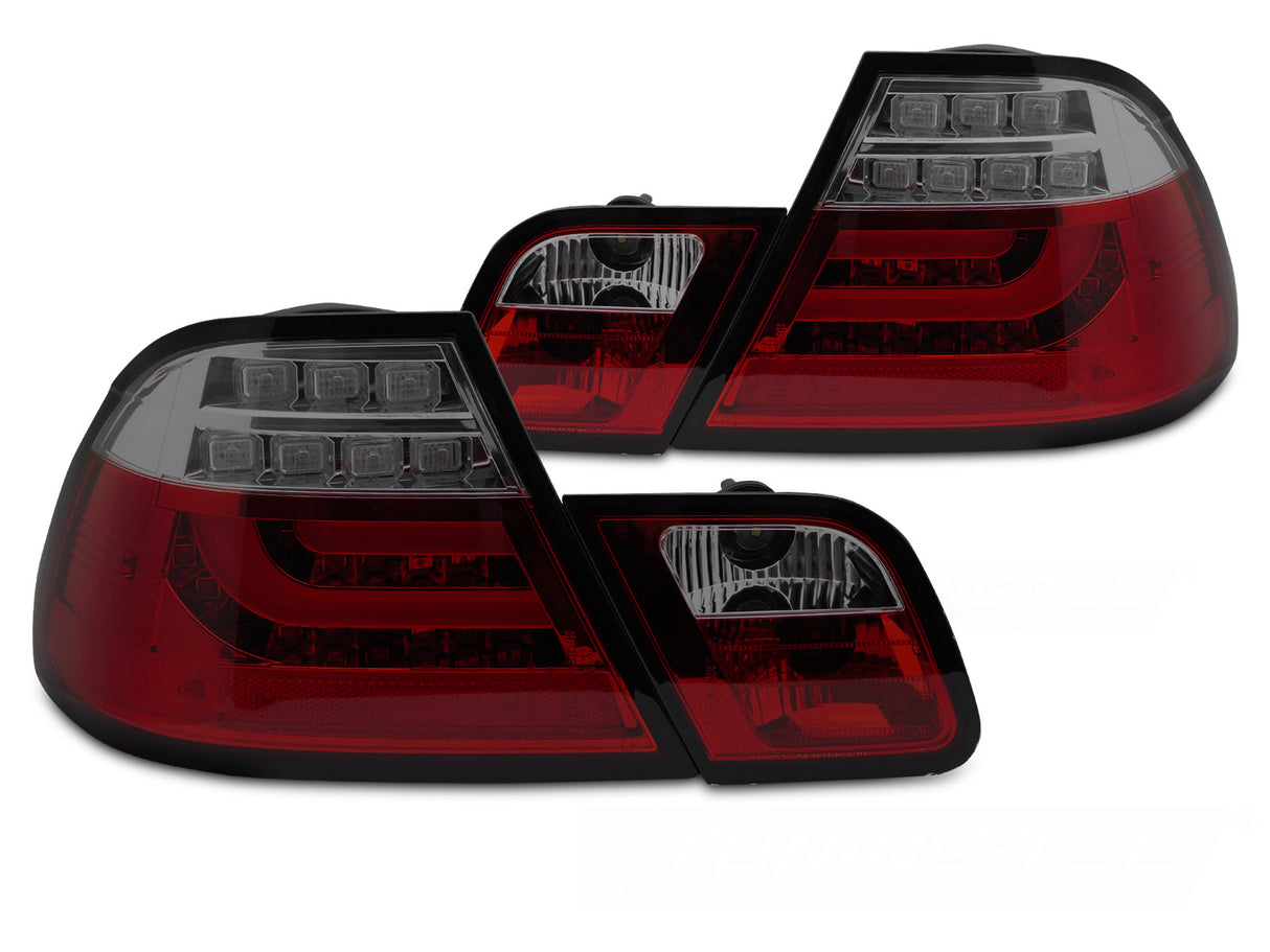 leuchten rot schwarz Tuning für Coupé Cabrio Touring Limousine für BMW E46 LED Rück