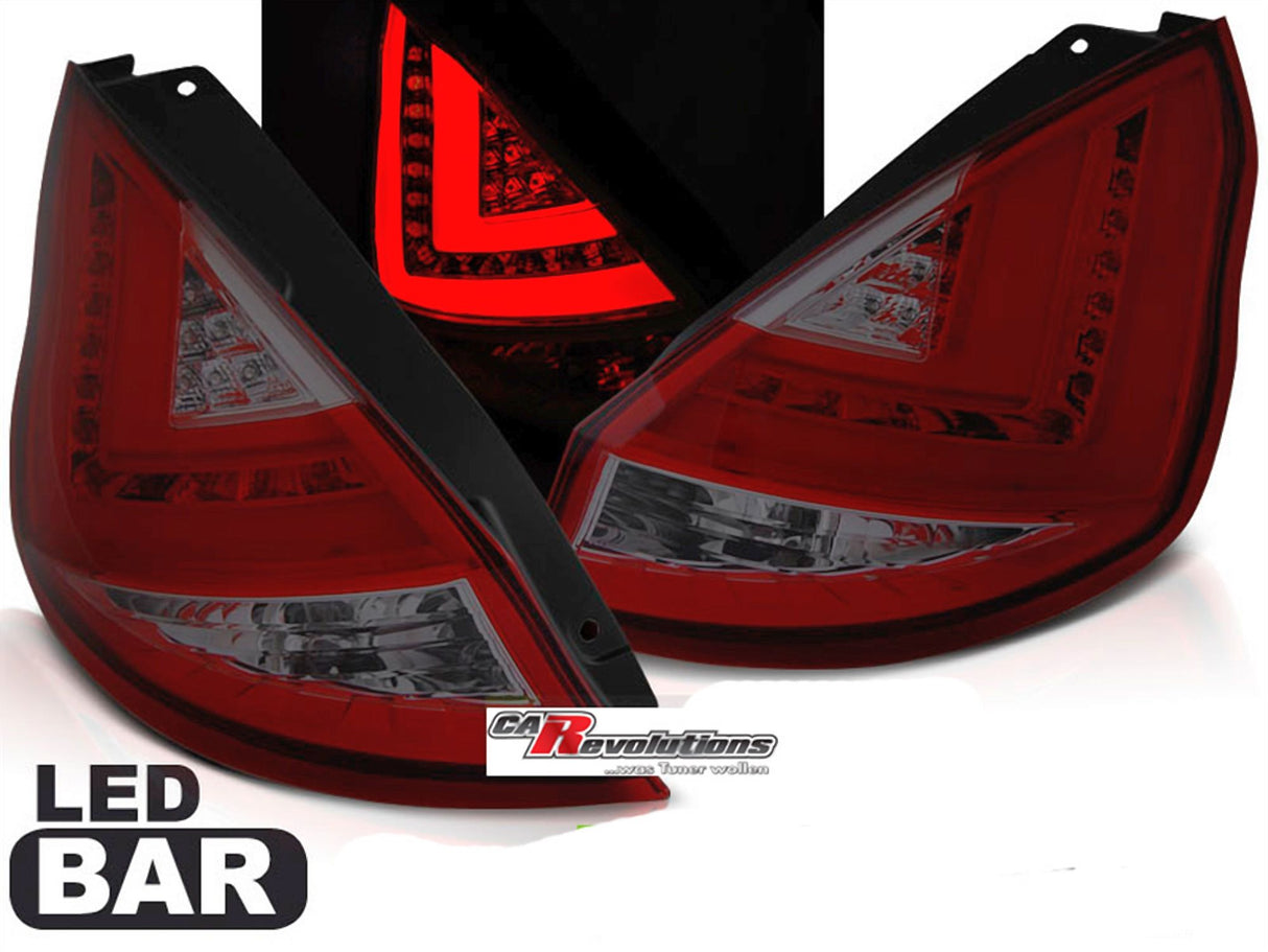 LED Rückleuchten in rot matt für Ford Fiesta MK7 2008--2012