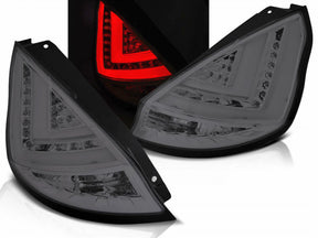 LED LightBar Rückleuchten smoke für Ford Fiesta MK7 2008-2012, getönte Rücklichter