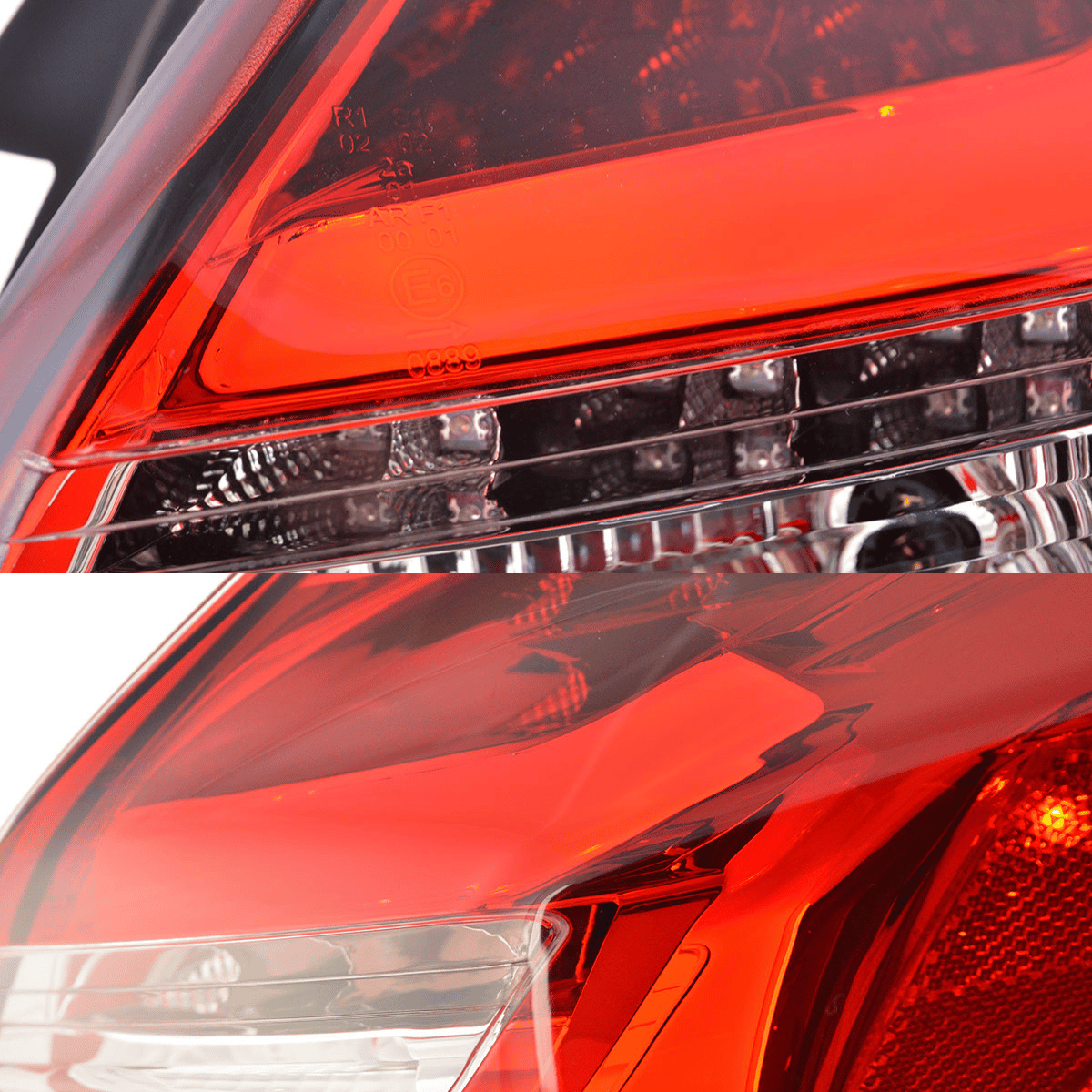 LED Lightbar Rückleuchten Set in rot weiß für Ford Focus MK3 2011-10.2014