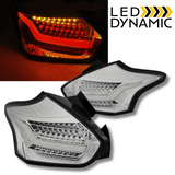 Voll LED Rückleuchten Set in chrom für Ford Focus MK3 2015-2018 – dynamische Blinker & E-Zulassung