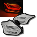 Voll LED Rückleuchten Set in chrom für Ford Focus MK3 2015-2018 – dynamische Blinker & E-Zulassung