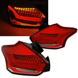 Voll LED Rückleuchten Set Rot / Weiß für Ford Focus MK3 FL 2015-2018 – dynamische Blinker & E-Zulassung