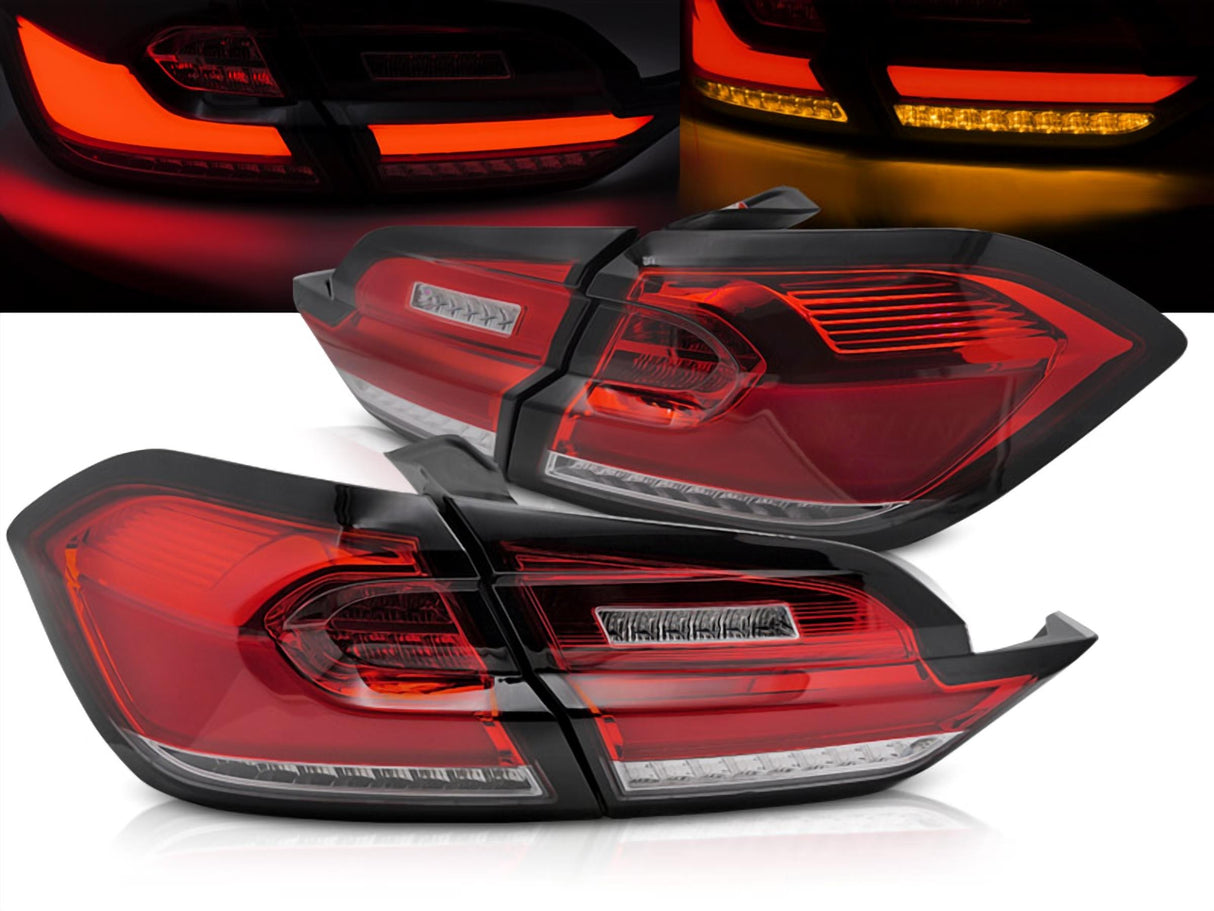 Voll LED dynamische Rückleuchten in rot für Ford Fiesta MK8 2017-2021