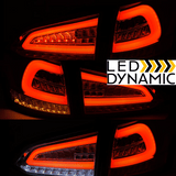 Voll LED Rückleuchten Set Chrom für Ford Focus MK3 Kombi 2011-2018 mit dynamischen Blinkern